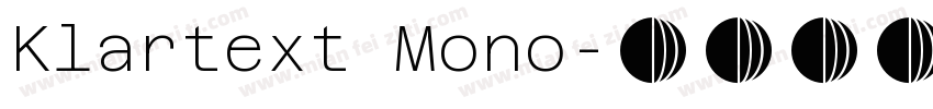 Klartext Mono字体转换